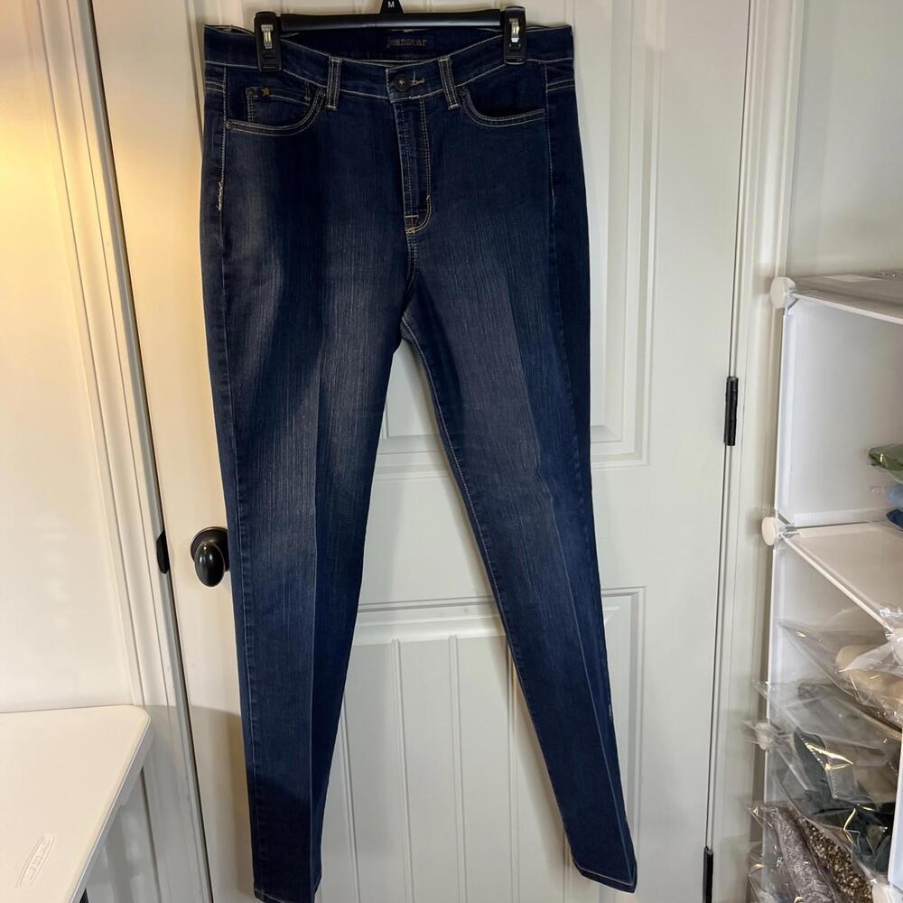 Jeanstar Womens Bootcut Jeans Med Wash Blue Jeans Denim Mid Rise Size 12